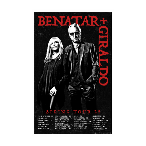 Benatar and Giraldo Poster Spring 2025 Tour